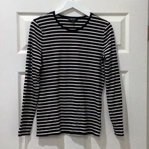 NWOT Lauren Ralph Lauren Stripe Long Sleeve Tee